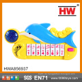 Lustige batteriebetriebene Plastik Kinder Dolphin Keyboard 8 Tasten Musical Set